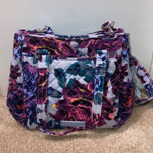 Vera Bradley crossbody mini multi compartment bag EUC
